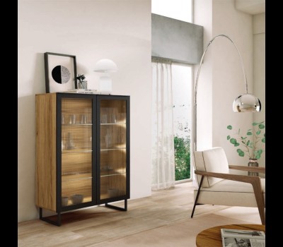 Aparador Soma Natura/Negro Poro